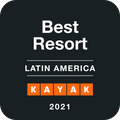 Best Resort Poster of Kayak 2021 used at Haven Riviera Cancun