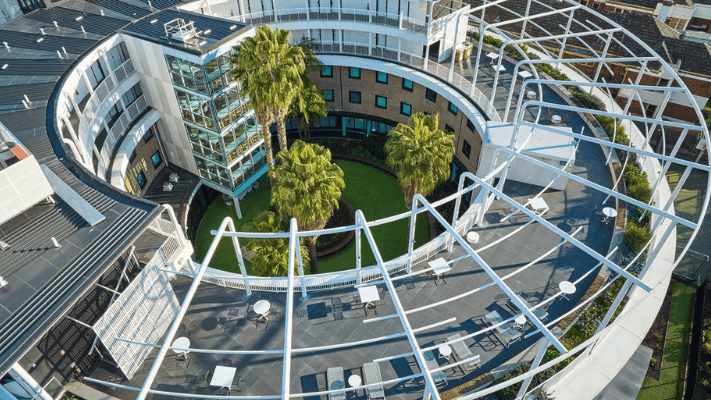 UniLodge Park Avenue - Above aerial view