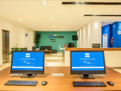 Workstations in the Business Center at One Hotels