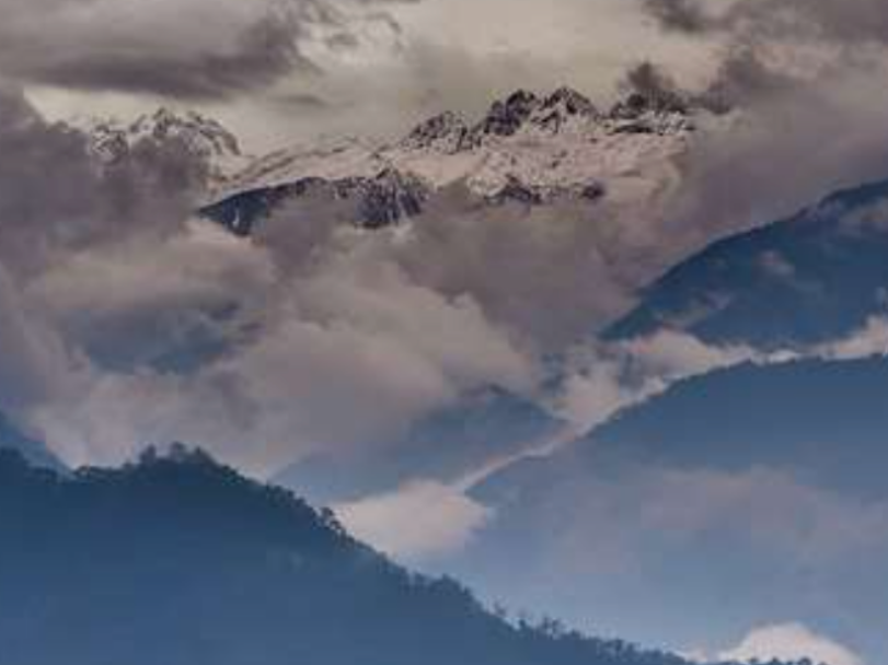 Aerial view of the mountains near Eastin Easy Gangtok Sikkim Hotel