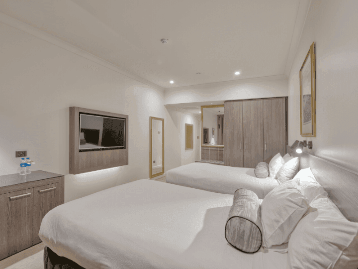A view of Deluxe Twin River View Room in Duxton Hotel Perth