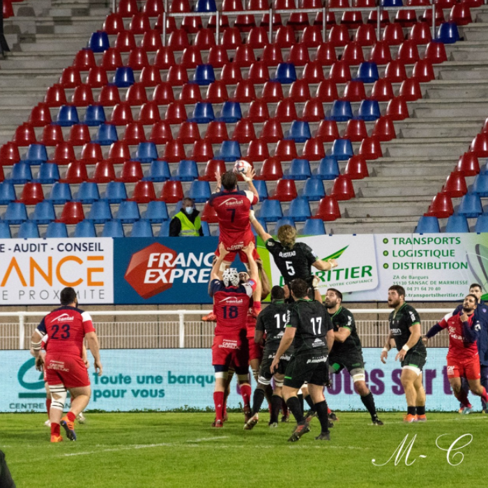 Stade Aurillacois playing against a team near Originals Hotels