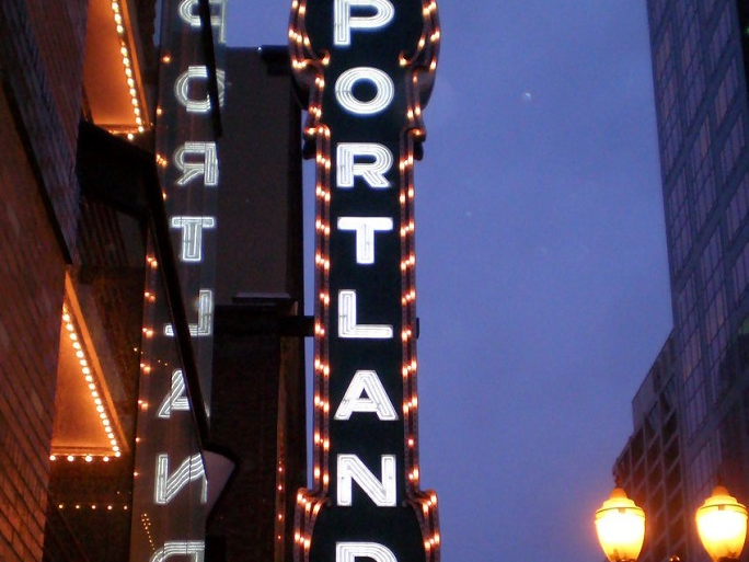 Arlene Schnitzer Concert Hall - Portland sign