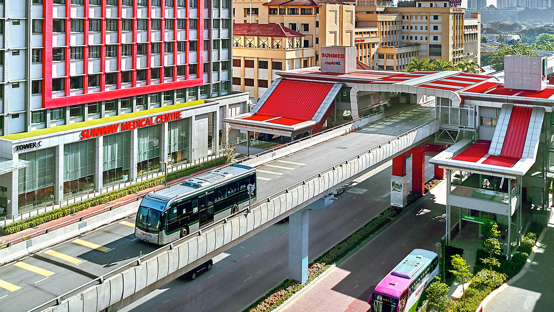 City BRT by the Sunway Medical Centre near Sunway Resort