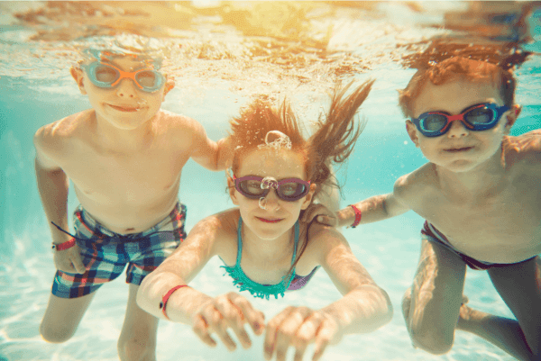 Tree children enjoying in the pool at Lake Buena Vista Resort Village & Spa