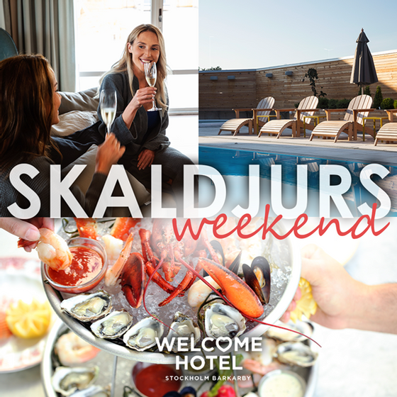 Skaldjursbuffe, SPA & övernattning på Welcome hotel Stockholm