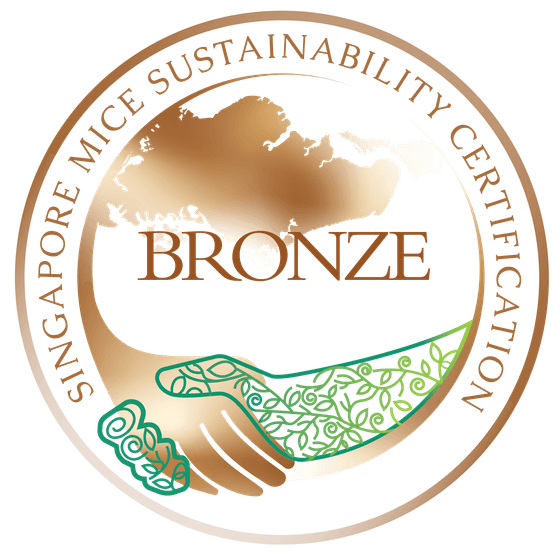 Bronze Singapore MICE Sustainability Certification badge used at One Farrer Hotel