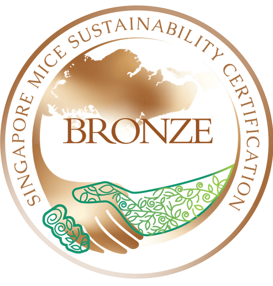 Bronze Singapore MICE Sustainability Certification badge used at One Farrer Hotel