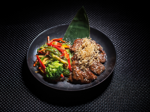 Beef Teriyaki in Calabash Bistro at Bougainvillea Barbados