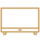 Flat screen TV with Freeview channels