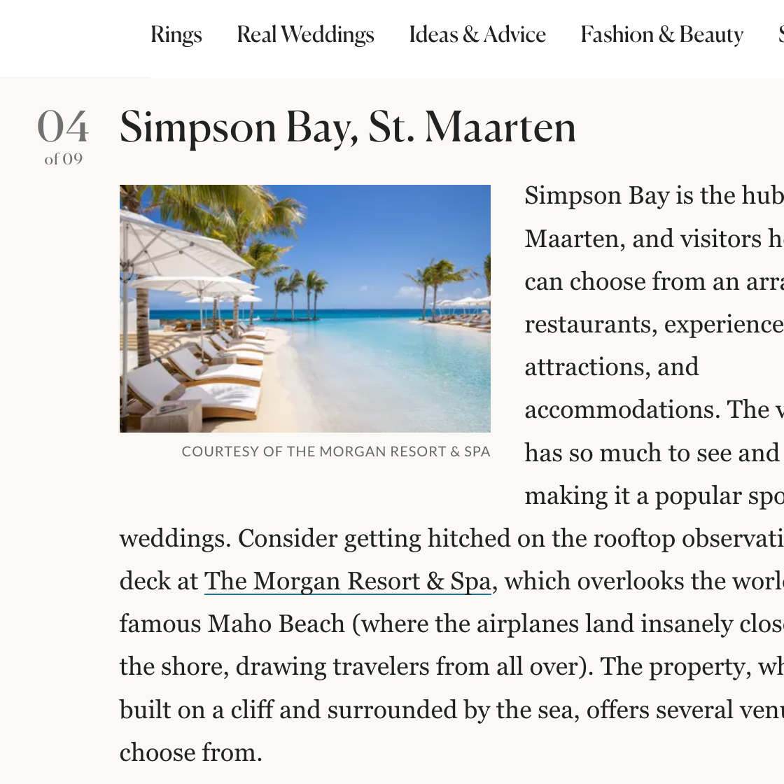 Simpson bay St. Maarten article, The Morgan Resort Spa Village