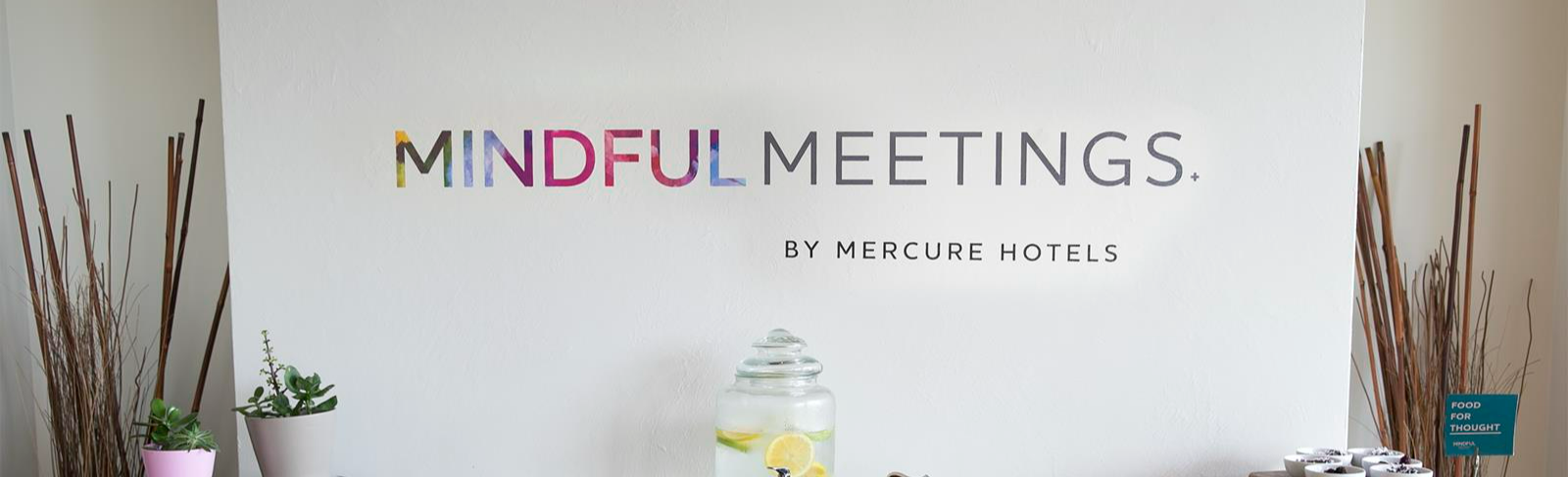 Mindful meetings wall background at Mercure Sydney Parramatta