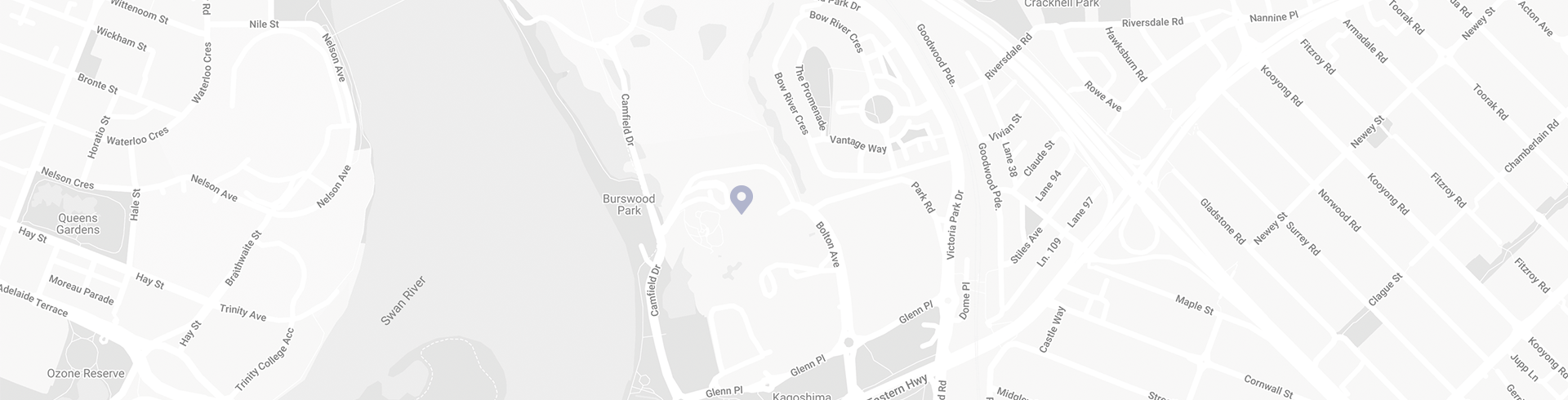 Location pointer of Crown Hotel Perth on a map