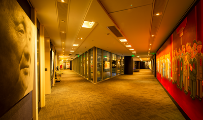 Interior of a walkway at Hotel Eclat Beijing