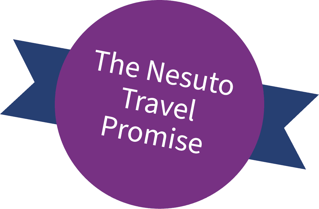 The Nesuto Travel Promise logo used at Nesuto Docklands