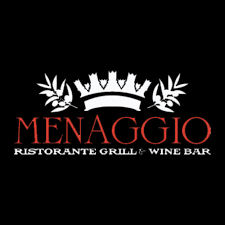 menaggio logo black background