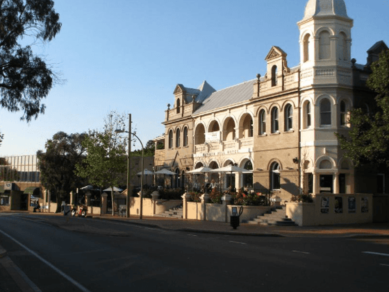 Exterior view of Victoria Park Broken Hill Hotel near Nesuto Curtin