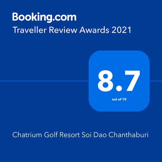 Traveller Review Awards for Chatrium Golf Resort by Booking.com