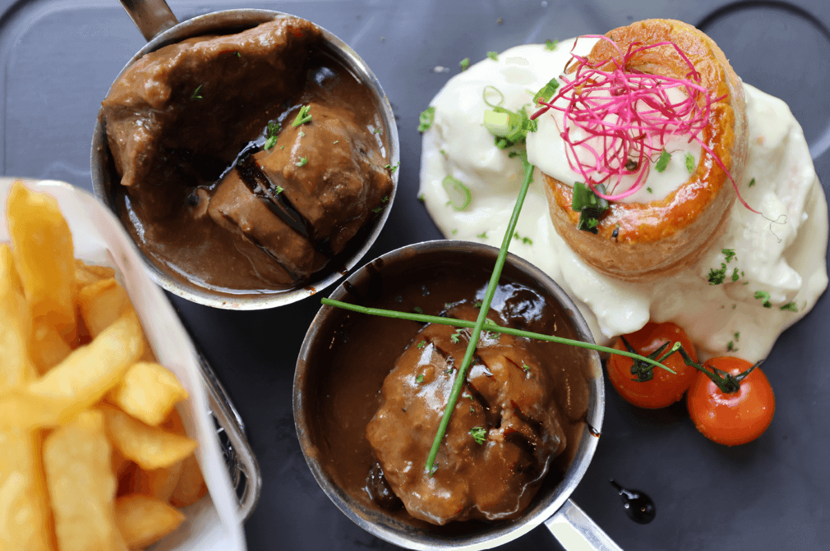 Close-up of appetizers served in the Chutney's Restaurant at Warwick Brussels