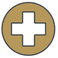 Vector icon of health insurance used at Stein Eriksen Lodge