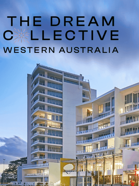 The Sebel Mandurah building at dusk