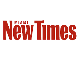 Miami New Times logo at Clevelander South Beach hotel
