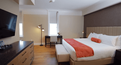 Interior of Premier Garden View Room at The Abbey Inn