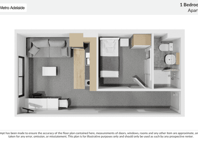 1 Bedroom Standard Floorplan