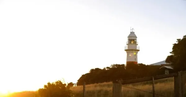 Lighthouse at dusk