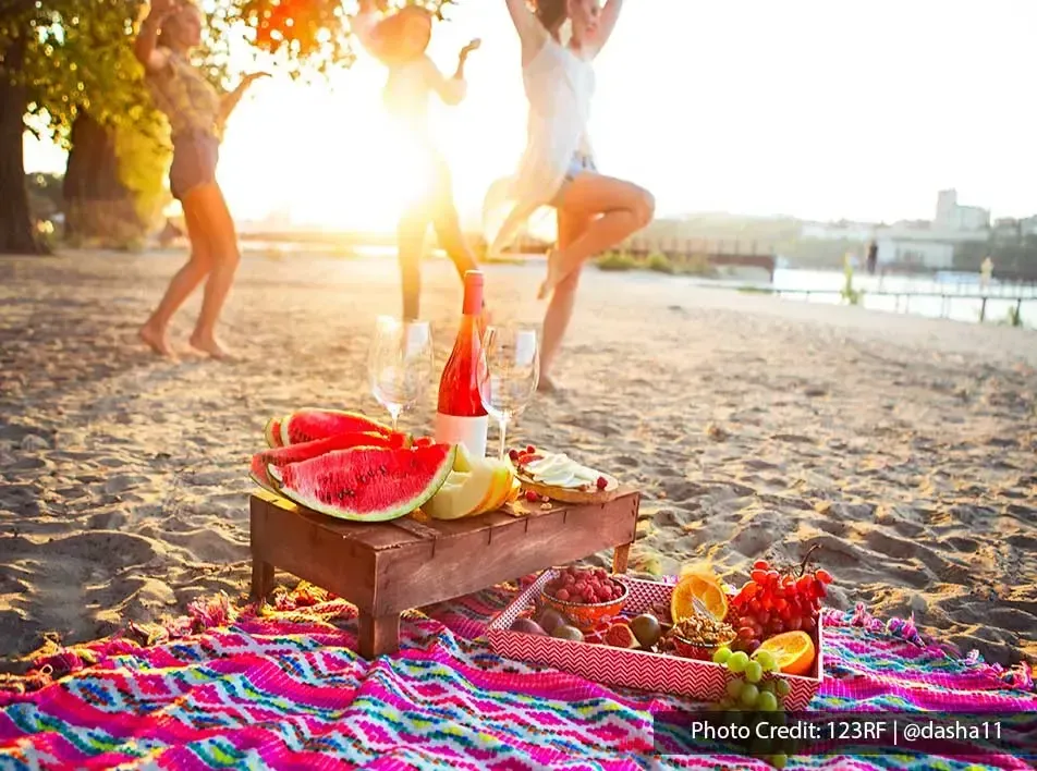 happy friends having bachelorette party on the beach - Grand Lexis PD 