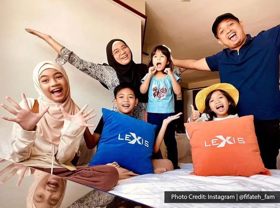 Family enjoying a cheerful kids-friendly stay at Lexis.
