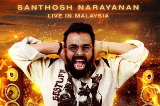 Concert in penang poster showcasing santhosh narayanan double x live show