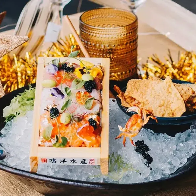 A Japanese dish served at UMI Japanese Restaurant for New Year's Eve celebration at Imperial Lexis Kuala Lumpur - Lexis Hotels & Resorts