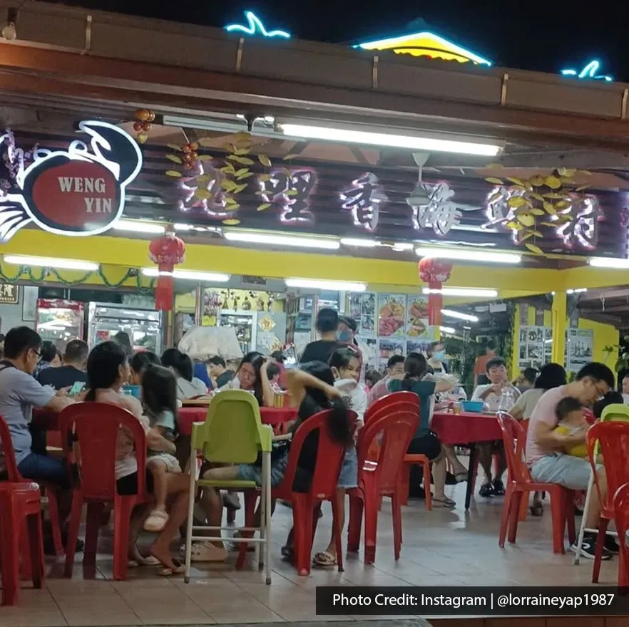Weng Yin Seafood Village restaurant exterior in Port Dickson.