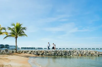 Family enjoying the beautiful beach view - Lexis Hibiscus Port Dickson