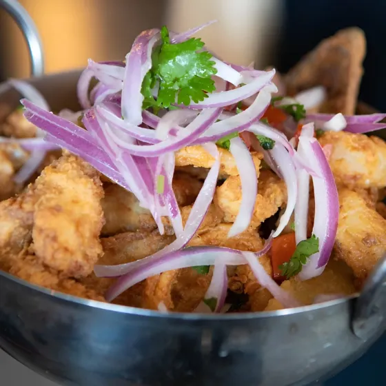 Seafood dish from Ceviches divino in MiMo District, Miami