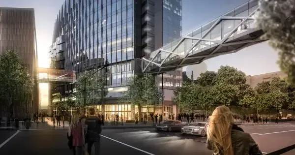 An artist's impression of the new NZICC.