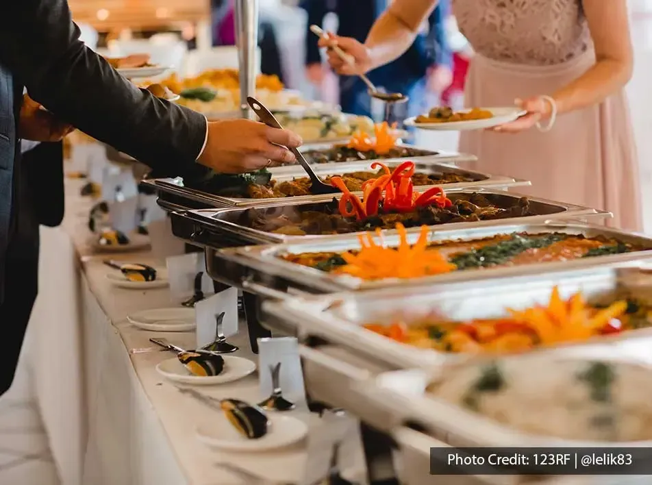 Wedding is complete with a feast to tantalize the taste buds - Lexis Hibiscus