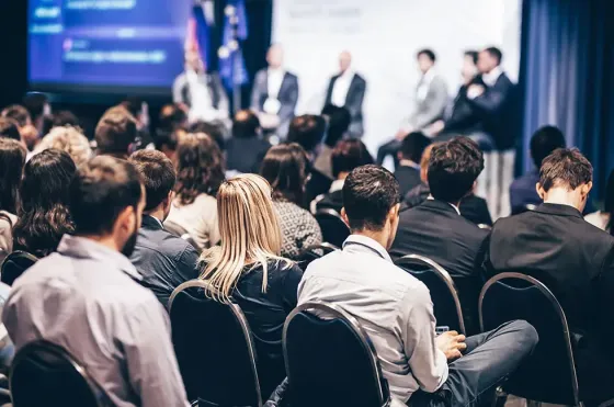 Business professionals participating in a live conference session at an industry exhibition - Imperial Lexis Kuala Lumpur