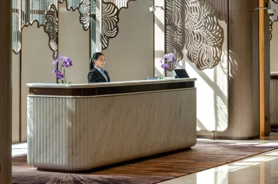 Professional concierge desk at Imperial Lexis, providing elite 5-star service for guests.