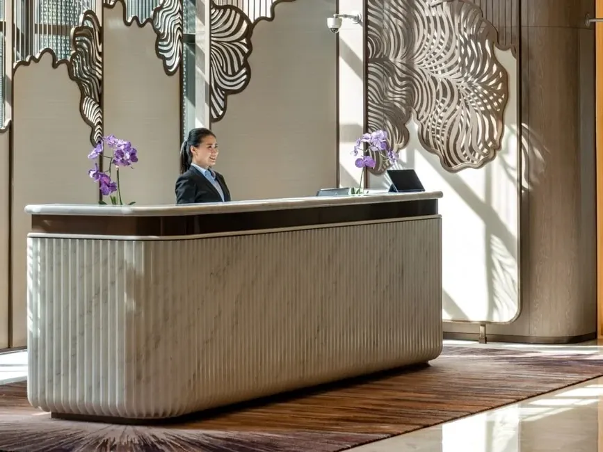 Professional concierge desk at Imperial Lexis, providing elite 5-star service for guests.