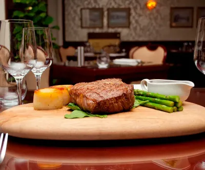 Delicious meal at Royal on the Park Hotel