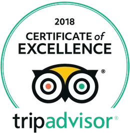 TripAdvisor's Certificate of Excellence 2018