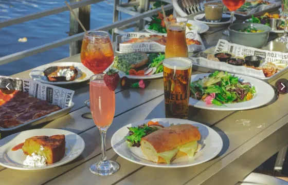     Outdoor dining at Mad Records Cafe in Miami's MiMo neighborhood