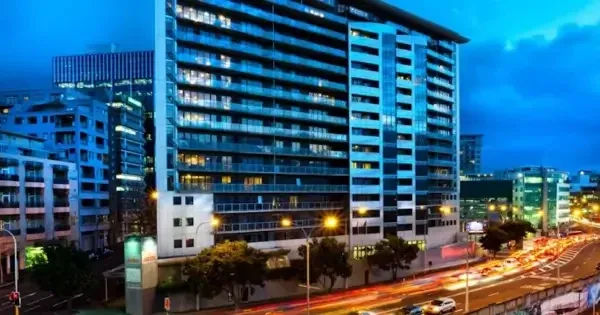  Exterior of the chancellor on hobson at night