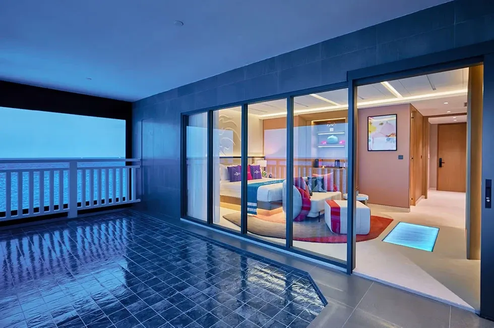 Show unit of one of the private pools at Lexis Hibiscus Port Dickson 2