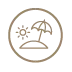 Vector Illustration of Beach used at Golden Rock Resort