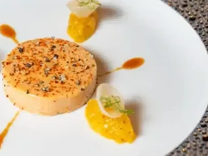 Fine dining dish at L’Atelier Miami with plated presentation