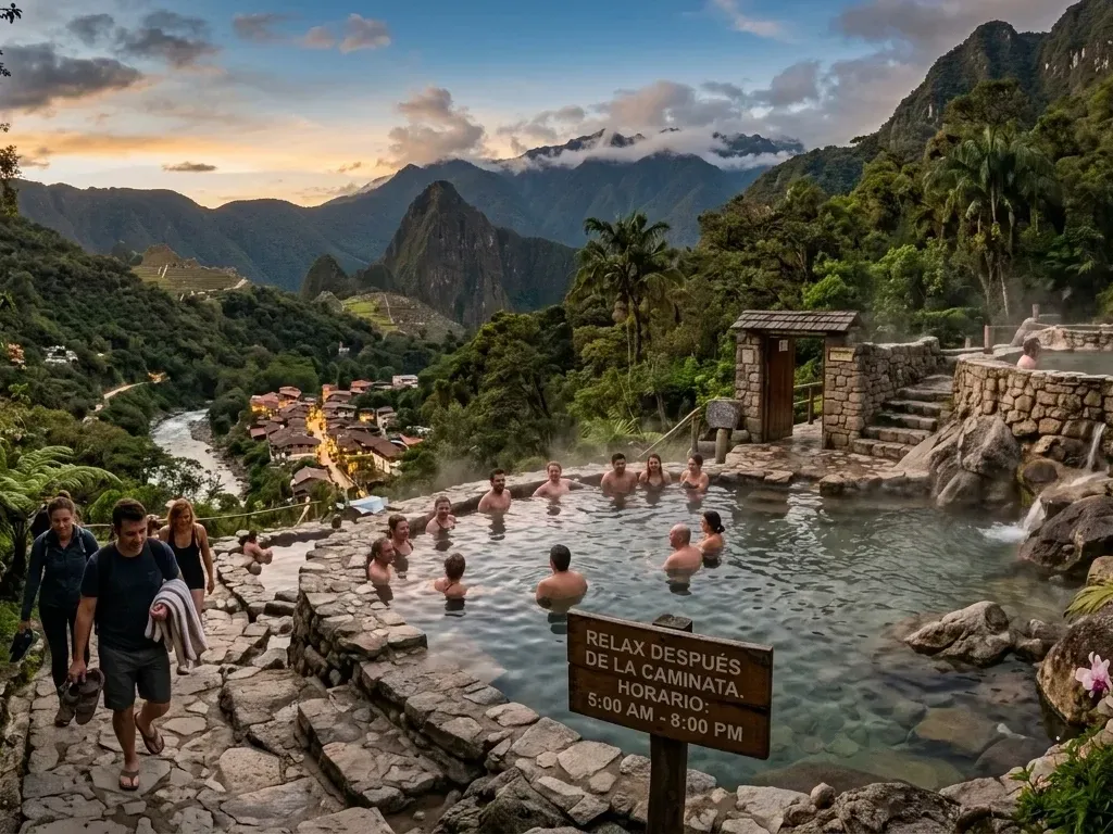 Banos termales de Aguas Calientes: relájate despues de visitar Machu Picchu