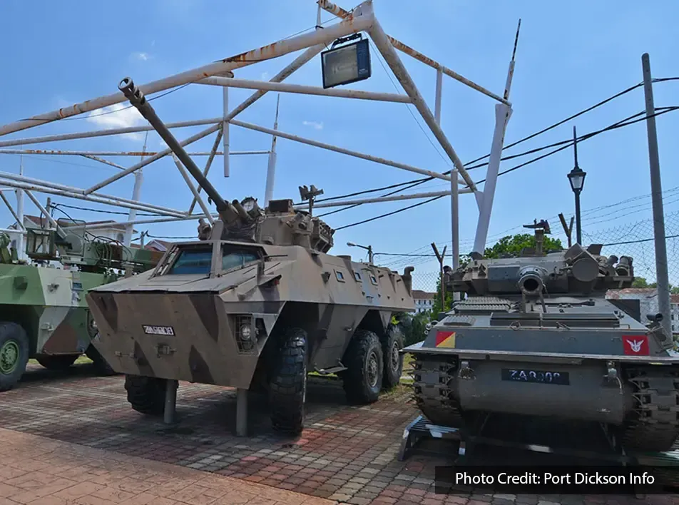 A few tank models display in Army Museum, Port Dickson
